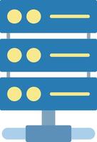 Server Rack Flat Icon vector