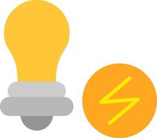 Energy Saving Flat Icon vector