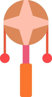 Spin Drum Flat Icon