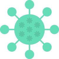 Bacteria Flat Icon vector