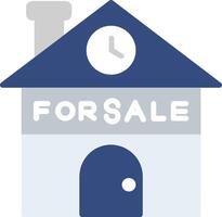 Home For Sale Flat Icon vector