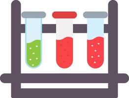 Test Tubes Flat Icon vector