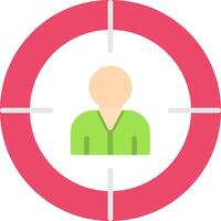 Target Flat Icon vector