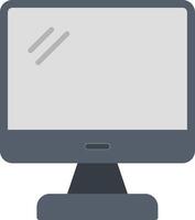 Monitor Screen Flat Icon vector