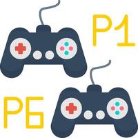 Player Versus Player Flat Icon vector