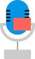 Microphone Flat Icon vector