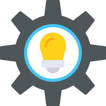 icono plano de desarrollo vector