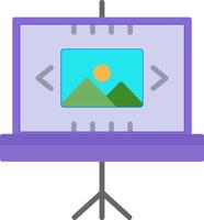 Slideshow Flat Icon vector