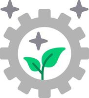 Green Technology Flat Icon vector