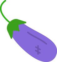 Eggplant Flat Icon vector