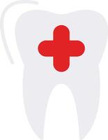 dental cuidado plano icono vector