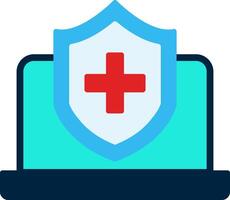 Health Insurance Flat Icon vector