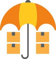 Keep Dry Flat Icon vector