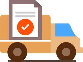 Proof Of Delivery Flat Icon vector