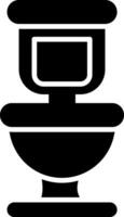 Toilet Glyph Icon vector