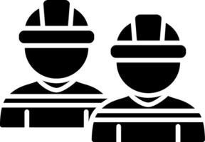 Engineering Team Glyph Icon vector