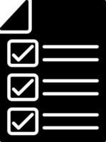 Check In Glyph Icon vector