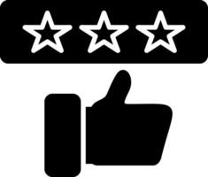 Rating Glyph Icon vector