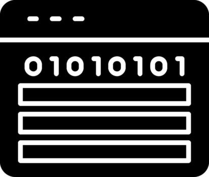Web Programming Glyph Icon vector