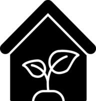 Greenhouse Glyph Icon vector