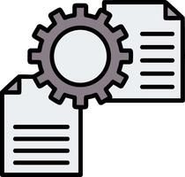 File Management Line Filled Icon vector