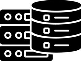 Data Server Glyph Icon vector