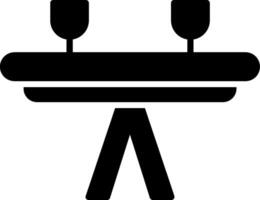 Table Glyph Icon vector