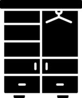 Wardrobe Glyph Icon vector
