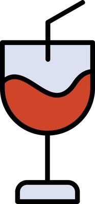 Glass Line Filled Icon