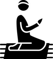 Prayer Glyph Icon vector