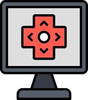 Gaming Line Filled Icon vector