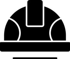 Helmet Glyph Icon vector