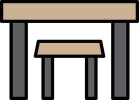 Tables Line Filled Icon vector