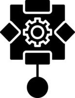 Algorithm Glyph Icon vector