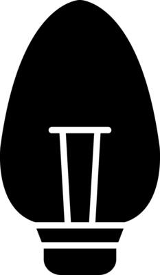 Candle Light Glyph Icon