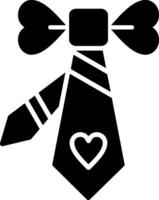 Tie Glyph Icon vector