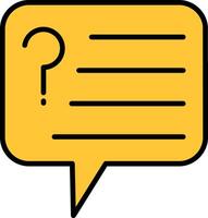 Advice Line Filled Icon vector