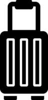 Suitcase Glyph Icon vector