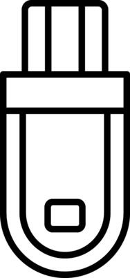 Flash Drive Line Filled Icon