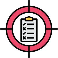 Accuracy Line Filled Icon vector