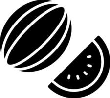 Watermelon Glyph Icon vector