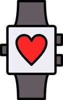 Smartwatch Line Filled Icon vector