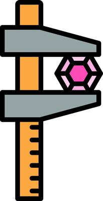 Caliper Line Filled Icon