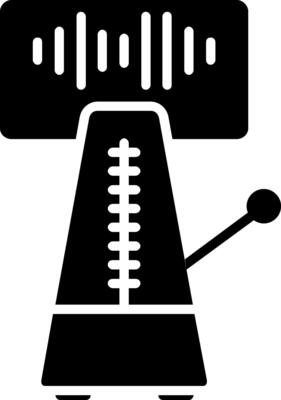 Metronome Glyph Icon