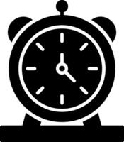 Alarm Clock Glyph Icon vector