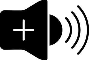 Volume Glyph Icon vector