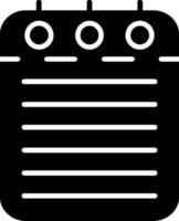 Checklist Glyph Icon vector