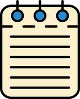 Checklist Line Filled Icon vector