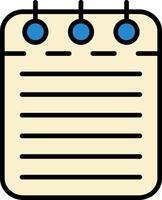 Checklist Line Filled Icon vector