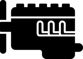 Engine Glyph Icon vector